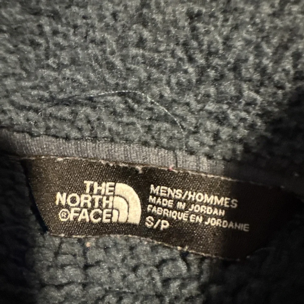 The North Face Men's Small 1/4 Zip Fleece Pullover Sweater Charcoal Blue